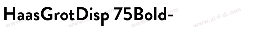 HaasGrotDisp 75Bold字体转换